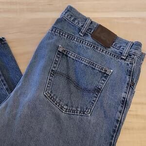 40x34 Lee Regular Fit Straight Leg Blue Jeans